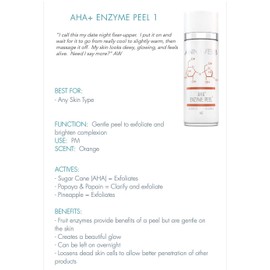 Ann Webb AHA Enzyme Mask Peel - Natural Fruit Enzyme Peel for Face to Brighten Complexion and Exfoliate Skin with Natural Glow, 6oz