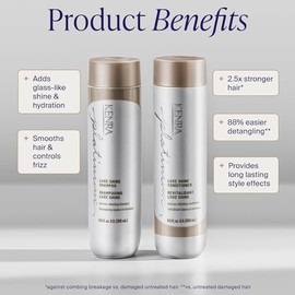 Kenra Platinum Luxe Shine Shampoo | High Shine | Smoothing Shampoo for Frizzy Hair | For Dull Hair | Sulfate Free | Color Safe