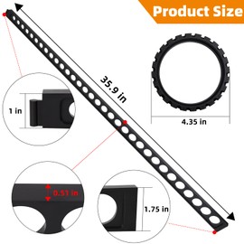 Pre-Pitch Shower Kit Sticks,Pre Sloped Shower Pan Kit for Shower Floor Mortar Bed with Water Drainage Slope, Easy Construction, Black, with Center Ring and 6 Float Sticks System for Shower Remodeling