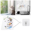 Birds On A Wire Ornament Glass Window Panel Suncatcher Hangings