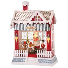 Regency International 10" LED Timer Nutcracker Workshop Water Globe