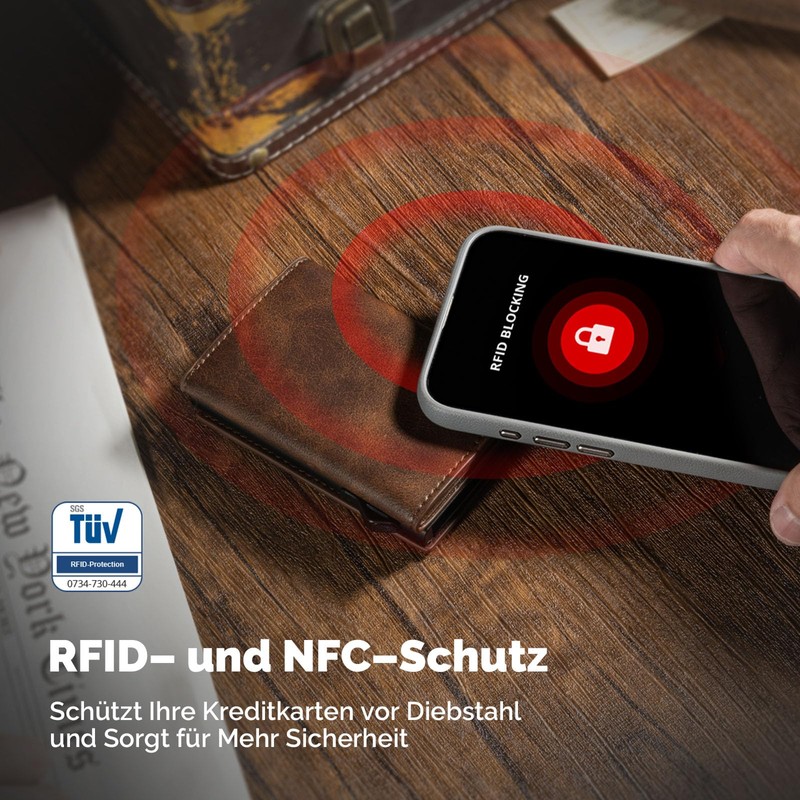 Slim Wallet with Coin Compartment Men's Wallet with RFID Protection,