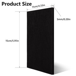 yumcute Felt Pads for Furniture Feet, 15×11cm | 8 Pack Chair Leg Floor Protectors, 5mm thickness Grey Felt Furniture Pads Floor Protectors, Cut To Size Felt Pads for Furniture Legs