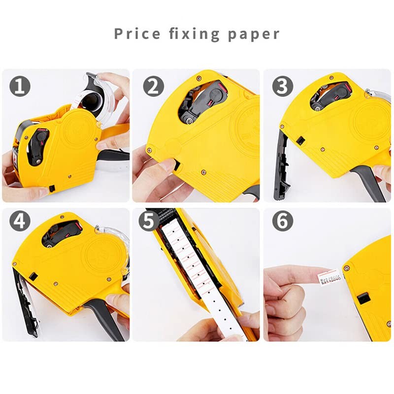 AIMALL Price Tag Gun Labeller Pricing Machine Kit with 6