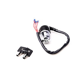 Chrome 3 Position Ignition Switch for Harley-Davidson Dyna, FX & Sportster Models - Round Key