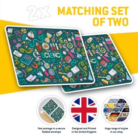 Rectangle Stickers (Set of 2) 10cm - Science Biology Chemistry Physics Uni Fun Decals for Laptops,Tablets,Luggage,Scrap Booking,Fridges, #8169