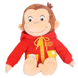 KIDS PREFERRED Curious George Learn to Dress Monkey Stuffed Animal Plush Toys Soft Cute Cuddle Plushie Gifts for Baby and Toddler Boys and Girls - 16" Stuffed Animal