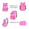 VIDOSCLA 3Pcs Crown Prints Backpack Sets Bowknot Primary Schoolbag Travel