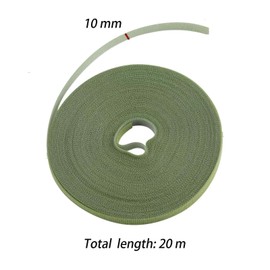 MOYWYCNO 20 m Velcro Plant Ties (10 mm Width), Resealable and UV-Resistant, Ideal for Gardeners, Plant Lovers and Greenhouses (Green)