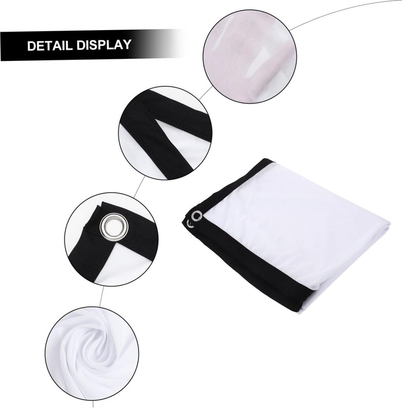 SHOWERORO Folding Projector Screen Portable High Definition Polyester Projection Screen
