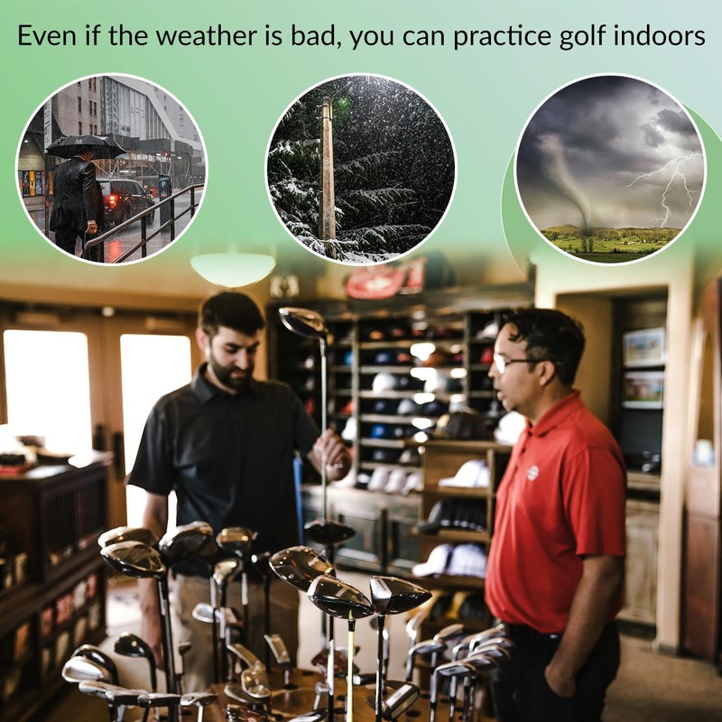 Tabanzhe Golf Practice Putting Mat-Portable Indoor and Outdoor Golf Putting