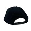 John Deere Solid Black 6-Panel Adjustable Snapback Hat with Embroidered