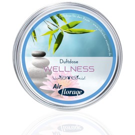 Florage Raumduft WELLNESS Duftdose Duftöl Duftgel Aroma Lufterfrischer - Schonende Alternative zu Duftkerzen und Diffusoren