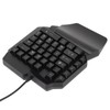 One Handed Gaming Keyboard 39 Keys Luminous Ergonomic Design Anti