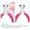 SPEEDWOX Mini End Nipper with Pink PVC Handle 3" End