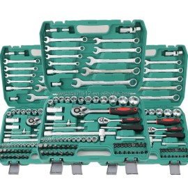 82-Piece Metric Socket Set Hand Quick Release Ratchet Wrench Combination Extension Bars Adapters Automobile Repair OEM Hard Casecolor: Green, type: Hand Tool Kits, number of pieces: 82pcs