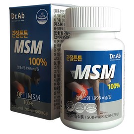 Dr. Ab Joint Strength MSM 100%, 120 tablets, 1 unit / 닥터아브 관절튼튼 MSM 100%, 120정, 1개