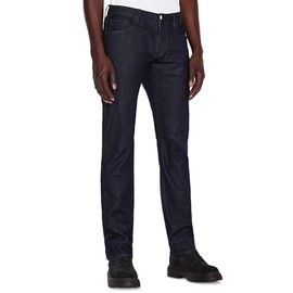 A | X ARMANI EXCHANGE Men's 5 Pocket Slim Dark Rinse, Indigo Denim/Indigo, 31R