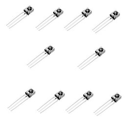 Pack of 10 IR Universal Infrared Receiver Head with Iron Shell TL1838 VS1838B 1838 38 KHz