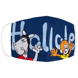 Äffle & Pferdle Mouth and Nose Mask Size L Hello Dark Blue