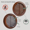 Vent Systems - Pack of 2-4'' Inch Brown Soffit Vent