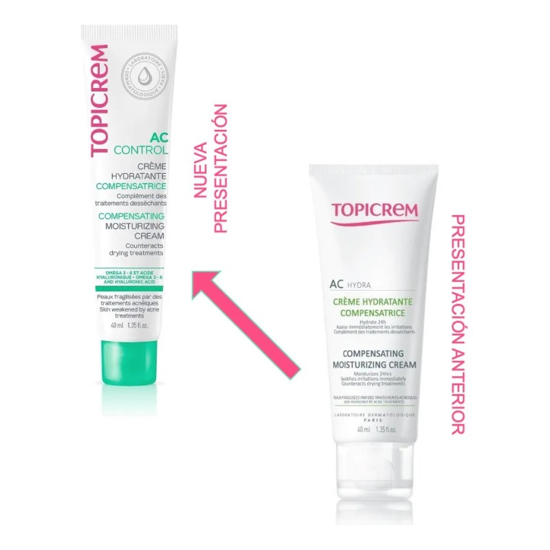 Topicrem Ac Crema Hidratante Compensadora 40ml