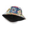 Cool Rock Music Metal Fire Cartoon Designs Print Bucket Hat