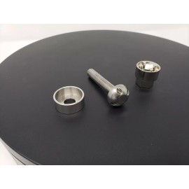 Zynk Marine M10X1.25 65MM Long 304 Stainless Security Anti Theft Bolt Hardware System 10MM