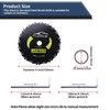 PLUMIA 9" x 20T 2-Set Carbon Steel Round Chainsaw Tooth