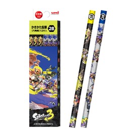 Mitsubishi Pencil Splatoon 3 STS3 2B 1 Dozen Paper Box K56412B