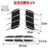 AllBright Dummy Duct Fender Duct Hood Door Side Aero Fin