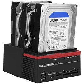 SQUADO USB 3.0 Dual Bay Docking Station for 2.5/3.5" SATA/IDE Hard Drives