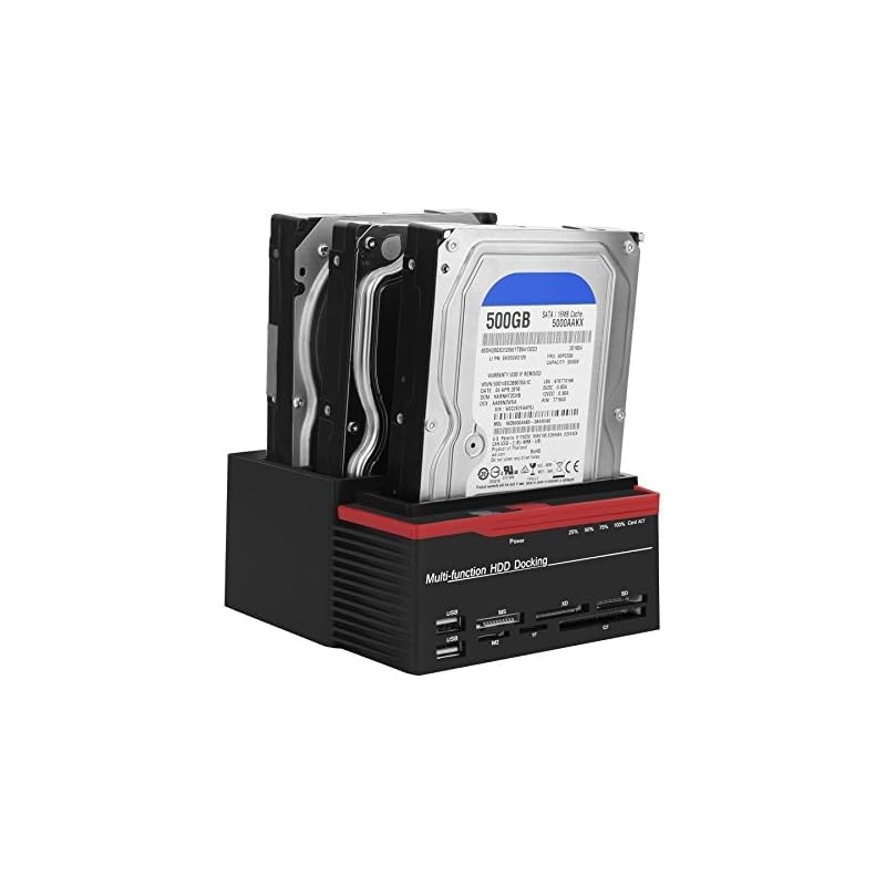 SQUADO USB 3.0 Dual Bay Docking Station for 2.5/3.5" SATA/IDE