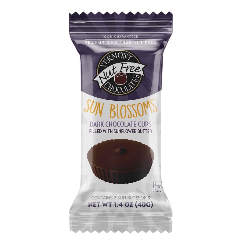 Vermont Nut Free Chocolates Sun Blossoms® (Dark Chocolate), 12 Count,