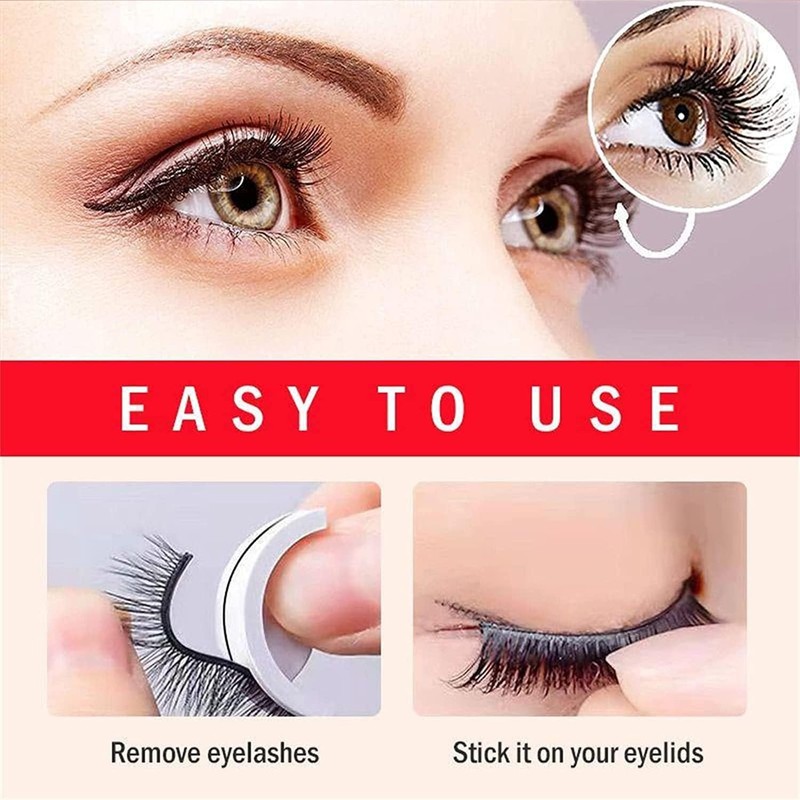 QKKO Glazy Boo False Eyelashes, Self Adhesive Lashes, Most Natural
