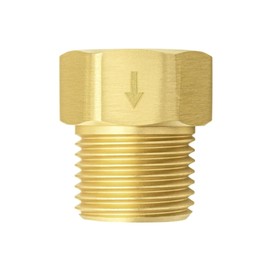 High Sierra® - Solid Metal Certified Vacuum Breaker and Backflow Preventer for Handheld Shower Heads - Brushed Gold Finish