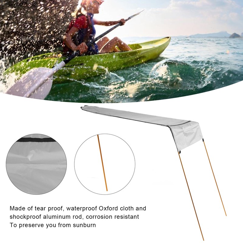 Kayak Shade Canopy Portable Foldable Boat Awning Set Kayak Canoe