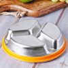 Stainless steel airtight container 3 compartment sharing side dish container