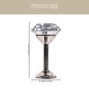 GRIRIW 2pcs Elegant Silver Diamond Curtain Tiebacks Drapery Hooks for