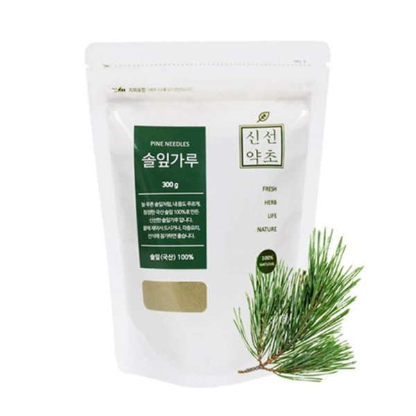 Sinsunherb Korean Pine Needle Powder | 300g | 1 Pack, 100% Pure Natural, Ready to Eat, 솔잎가루