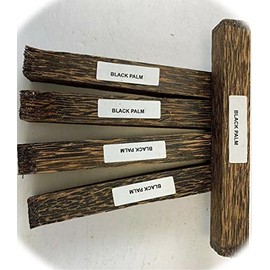 New (5) LOT OF 5, BLACK PALM PEN Wood Blank WOOD TURNING SQUARE 3/4" X 3/4" X 6" EX0851Z for DIY Arts Craft Project Sign by PrM