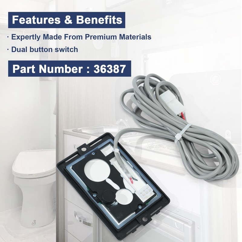 Fenglesha 36387 Wall Switch Replacement for Thetford Tecma Silence Plus