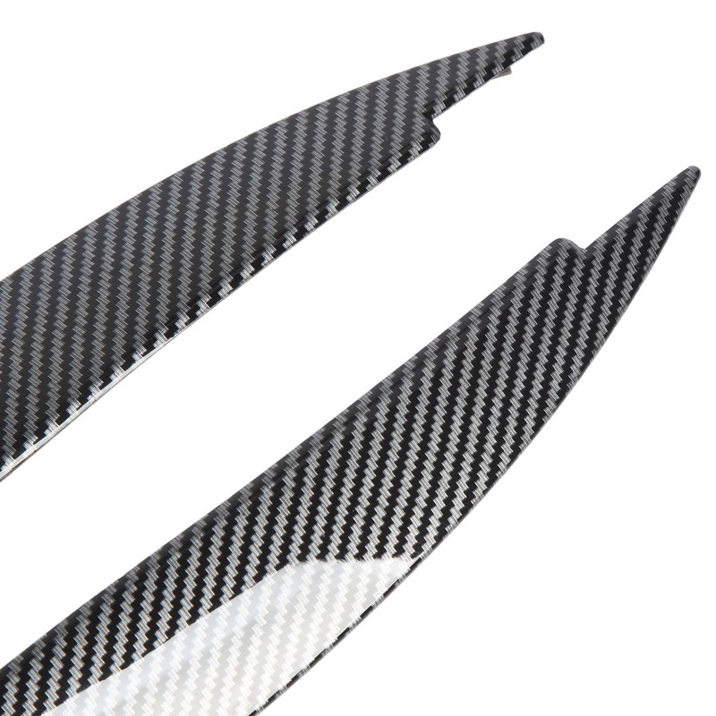 2 Pcs Headlight Eyebrow Front Left Right Light Eyelid Trim
