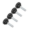 CoCud Knurling Clamp Knob M6 x 30mm Male Thread 21mm