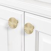 POVEFONK 10 Pack Brushed Brass Kitchen Cabinet Knobs Gold Drawer