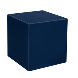 Mainely Lurns Navy Blue Stonewood Blank Keepsake Urn Cube for Ashes - Composite Wood Keepsake Urn - 15 Cubic Inch Capacity