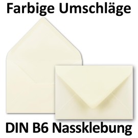 Neuser FarbenFroh 80 g/m² B6 envelopes, 175 x 125 mm, wet sealing