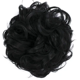 Prettyshop Hair Piece Up do Bride Hairstyle Voluminous Curled Untidy Bun Assorted Colours