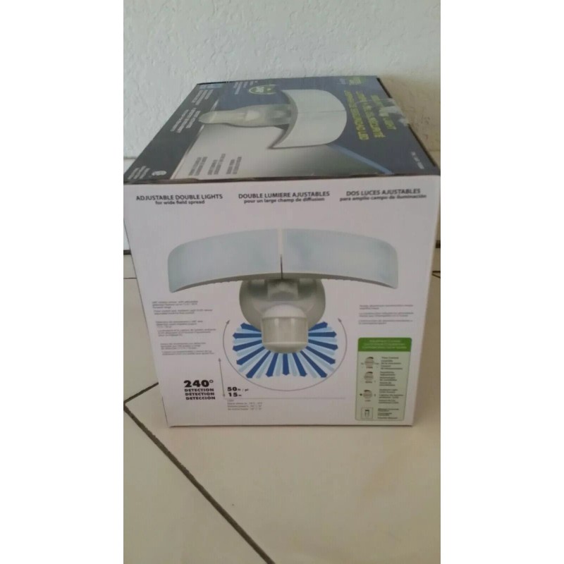 Home Zone Motion Activated LED Security Light Adjustable Twin Head