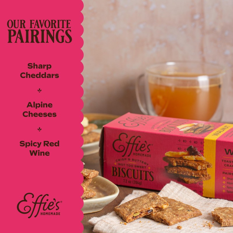 Effie's Homemade Biscuits - Variety Pack - Pecan, Walnut, Oatcakes,